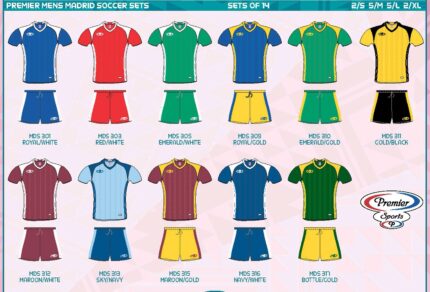 Mens Madrid Soccer Combo Set