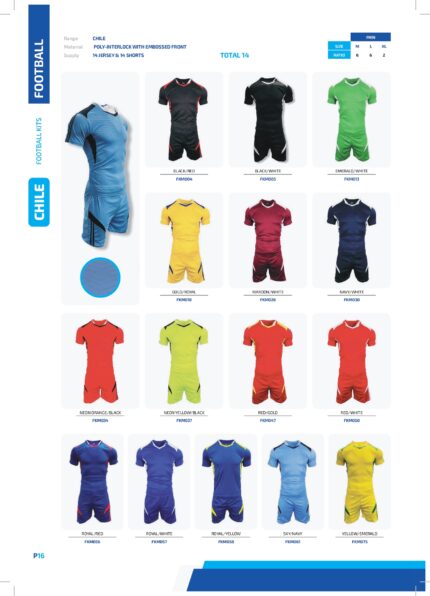 Chile Soccer Kit Mens