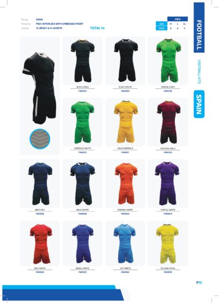 Spain Soccer Kit Mens